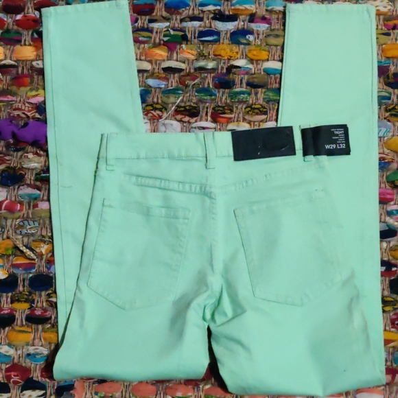 Cheap Monday mint/kiwi Green slim fit 29/32 jeans - Picture 3 of 7